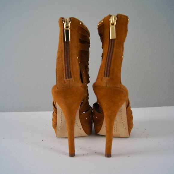 Boutique 9 Btrashelle Genuine Leather Heel Bootie Date Wedding Party Birthday 7 - Picture 8 of 9